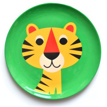 Ingela P Arrhenius tiger plate The Pippa & Ike Show